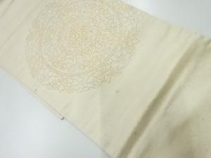 アンティーク　相良刺繍華紋模様袋帯（材料）